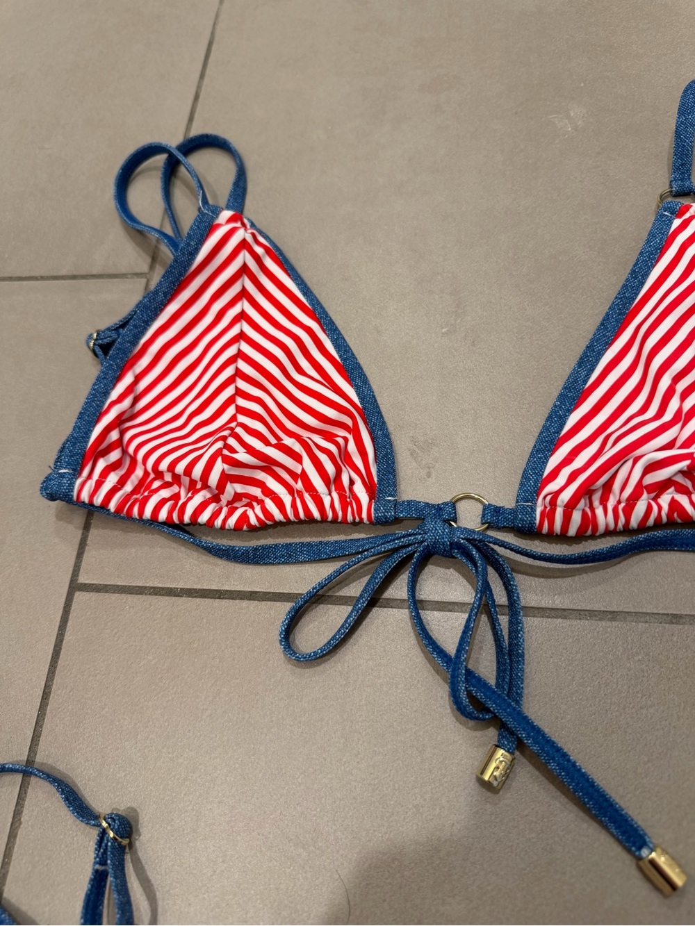 Beach Bunny Striped Harbor Bikini (NWOT) - Picture 5 of 10